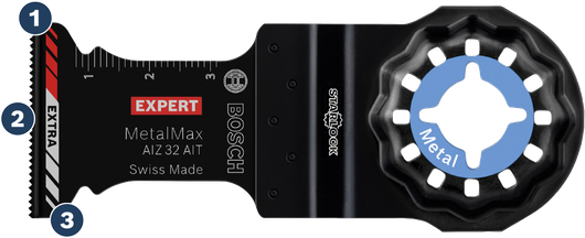 Bosch Starlock 金屬切割刀片。