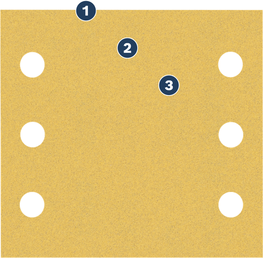 Bosch帶孔砂紙，用於除塵。