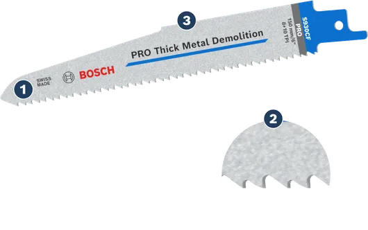 Bosch厚金屬切割鋸片，用於金屬切割。