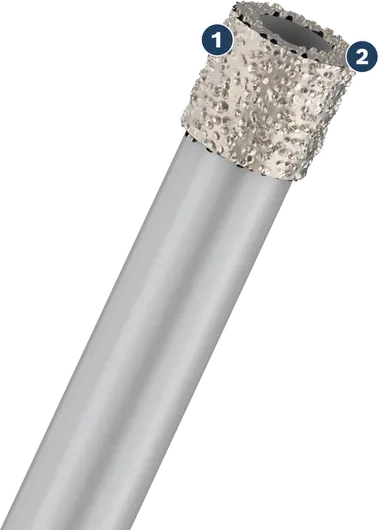 Bosch硬質合金砂輪開孔器，適用於磁磚和石材。