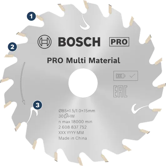 Bosch多用途圓鋸片。