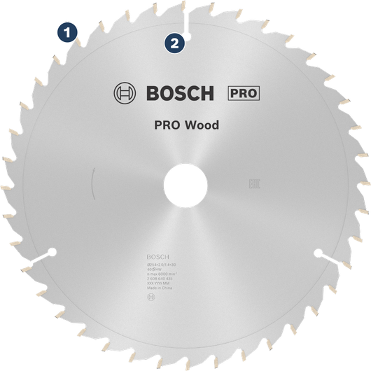 Bosch木工圓鋸片，用於木材切割。