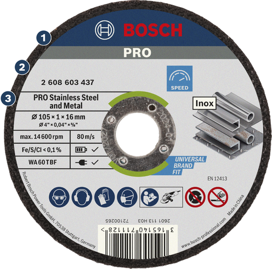 Bosch不銹鋼和金屬切割片。