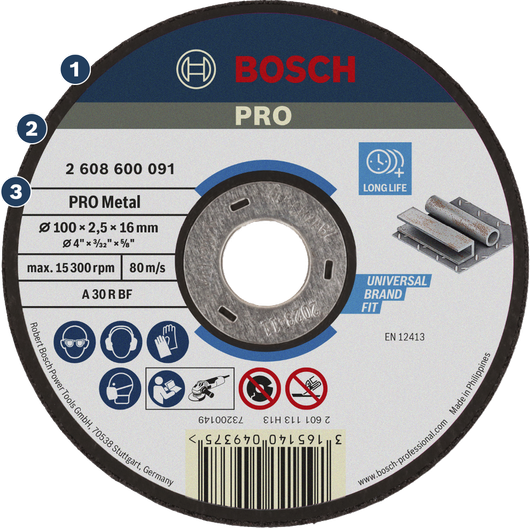 Bosch金屬切割片，使用壽命長，通用性強。