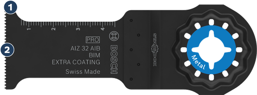 BoschAIZ 32 AIB BIM 金屬切割刀片。