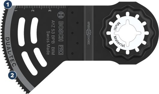 Bosch Dual-Tec AYZ 53 BPB 多材質鋸片。