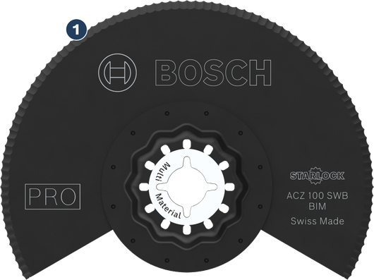 Bosch ACZ 100 SWB 多功能工具刀片，100 mm。