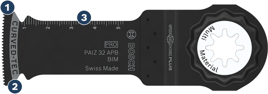Bosch 32 APB BIM 多功能工具鋸片，適用於木材和金屬。
