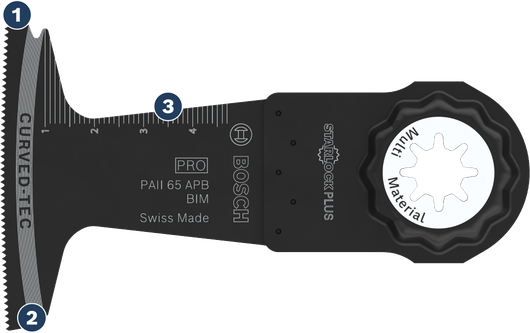 BoschStarlockPlus PAI 65 APB BIM 多材質鋸片。