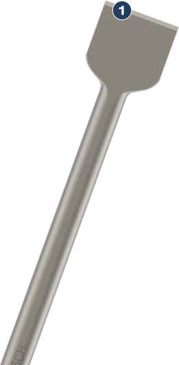 Bosch扁鑿，適用於拆除或砌築作業。