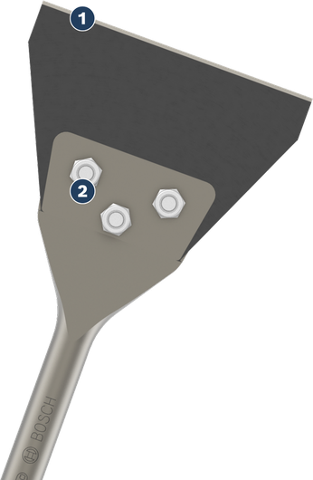 Bosch SDS plus 地板刮刀替換組 130 mm。
