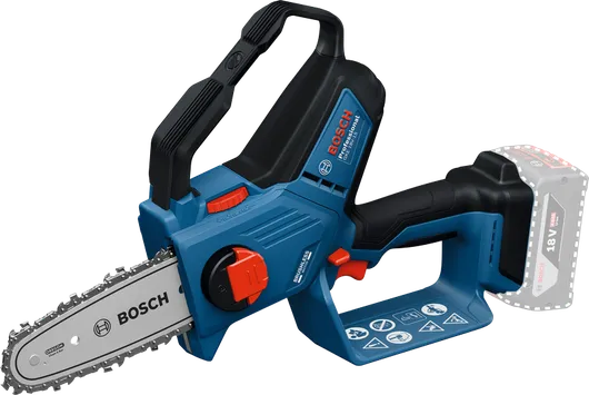 Bosch 18V-15 無線修枝鋸，可快速切割樹枝。.