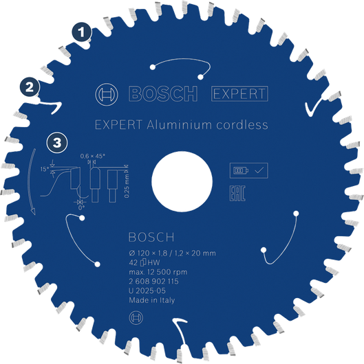 BoschExpert 鋁製無線圓鋸片。