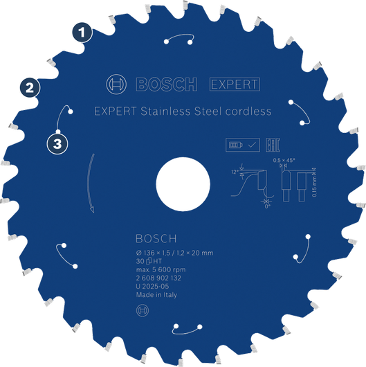 Bosch不鏽鋼無線電鋸片。