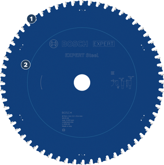 BoschExpert Steel 金屬切割圓鋸片。