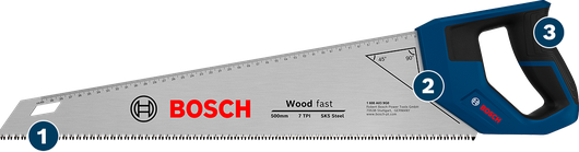 Bosch Fast 手鋸，用於快速切割木材。