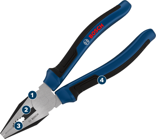 Bosch毫米多組件手柄組合鉗。