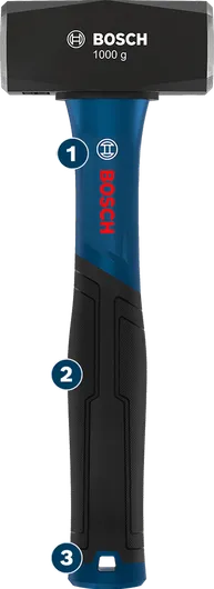 Bosch1000公克碳鋼鎚頭電鎚。