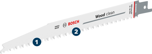 Bosch木工清潔鋸片，用於精確切割木材。