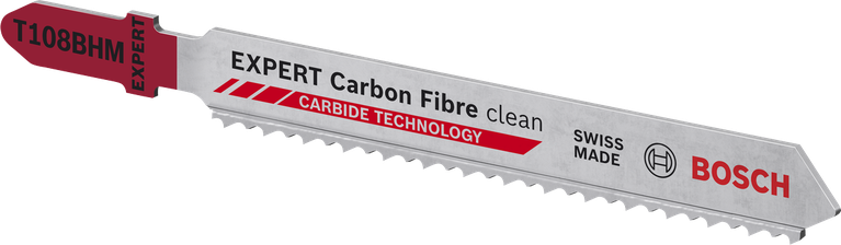 BoschEXPERT 碳纖維清潔型 T108BHM 曲線鋸片，附硬質合金齒。