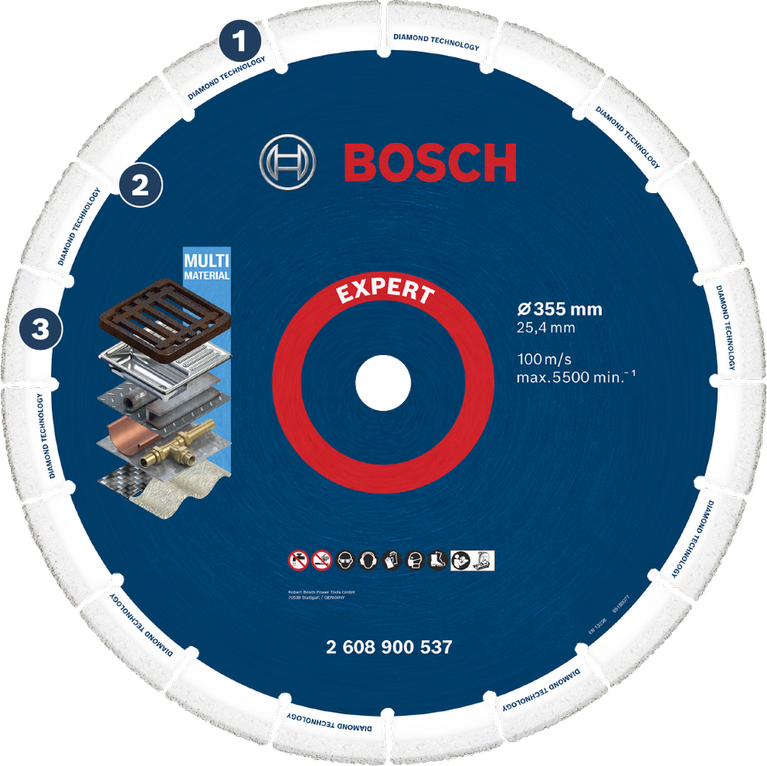 BoschEXPERT 鑽石金屬切割片 355 毫米。