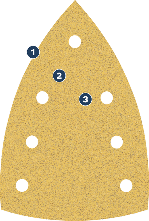 Bosch多孔細節砂光機專用砂紙。