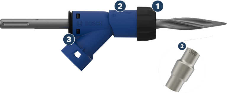 Bosch SDS max 尖頭鑿子轉接器 400 mm。