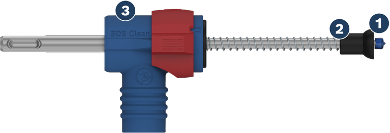 Bosch Clean適配器，用於配合鑽頭進行除塵。