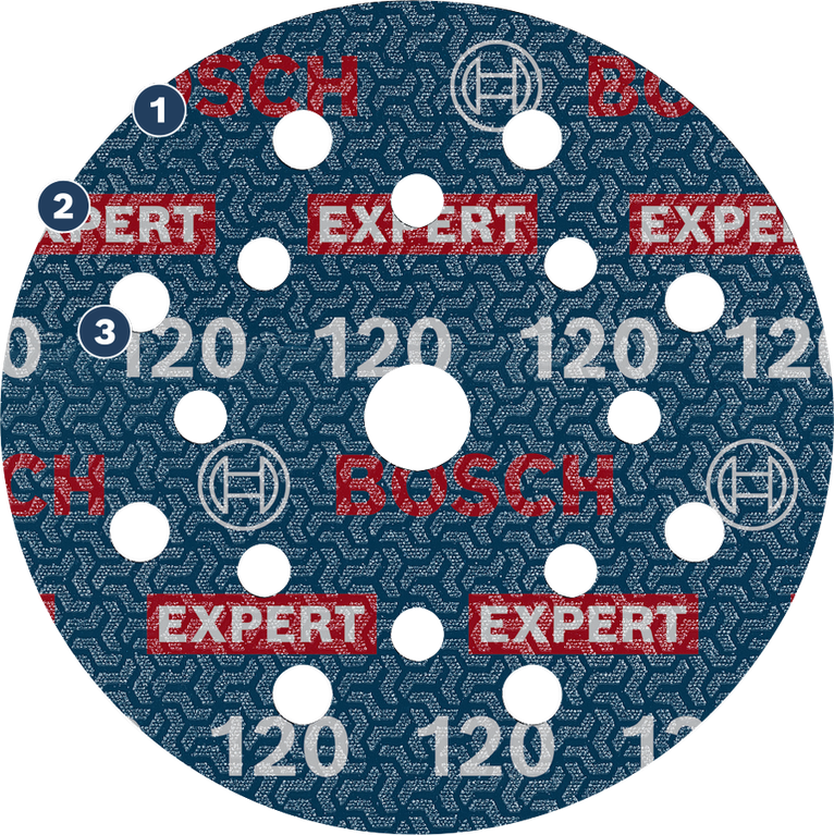 Bosch EXPERT O780 箔砂輪片 120 粒度,125 毫米。