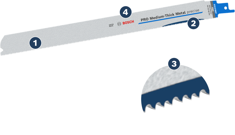 Bosch中厚金屬精密鋸片 S1237BEF。