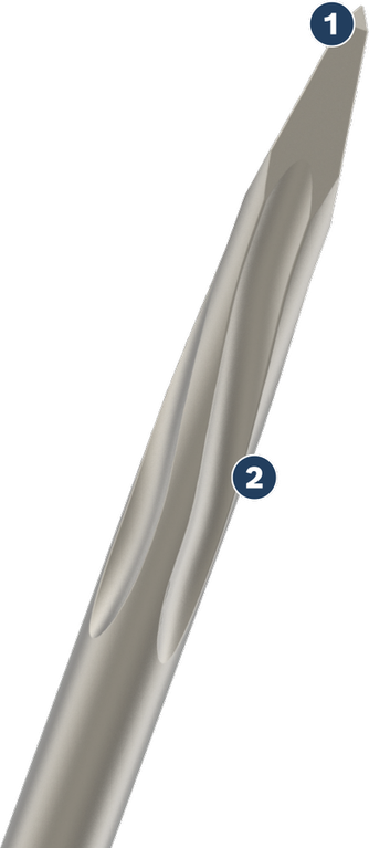 BoschSPIDER 尖頭鑿子，用於拆除作業。