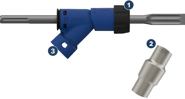 BoschEXPERT SDS max 平鑿適配器 25x400 毫米。