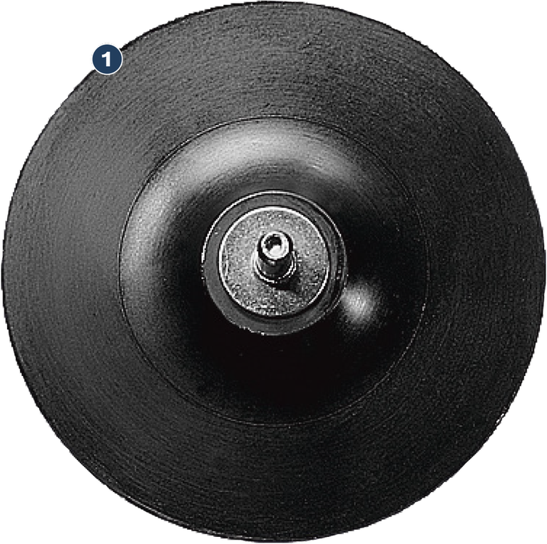 Bosch背襯墊 125 毫米，附 8 毫米柄。