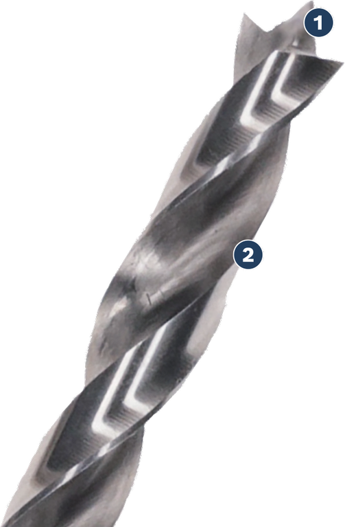 BoschCYL-9 MultiConstruction 鑽頭，尖頭設計。