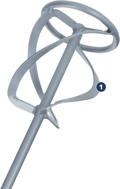Bosch攪拌器槳用於混合油漆或砂漿。