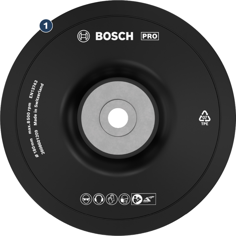 Bosch砂輪，180mm，適用於角磨機。