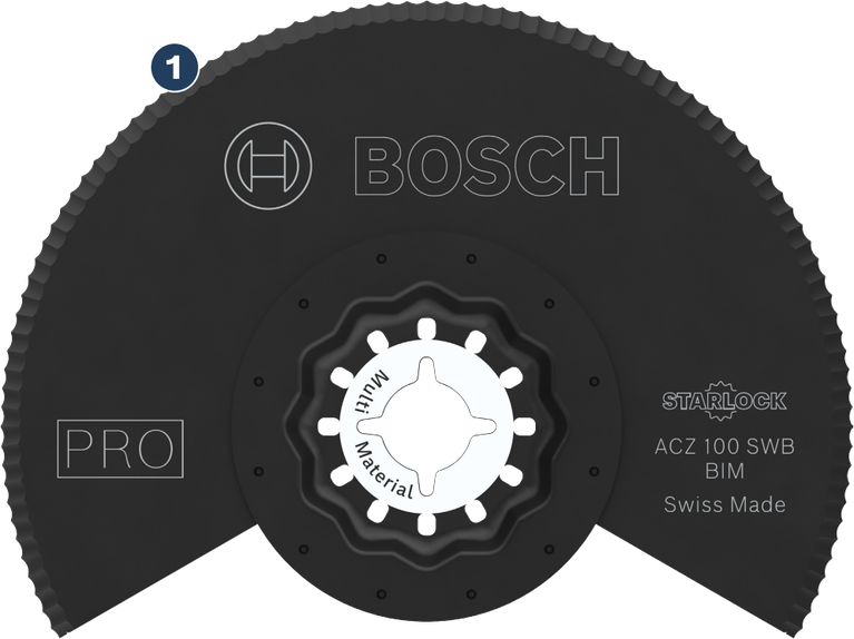 Bosch ACZ 100 SWB 多功能工具刀片，100 mm。