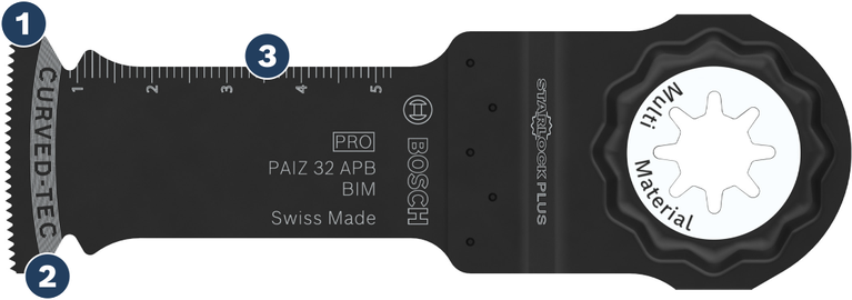 Bosch 32 APB BIM 多功能工具鋸片，適用於木材和金屬。