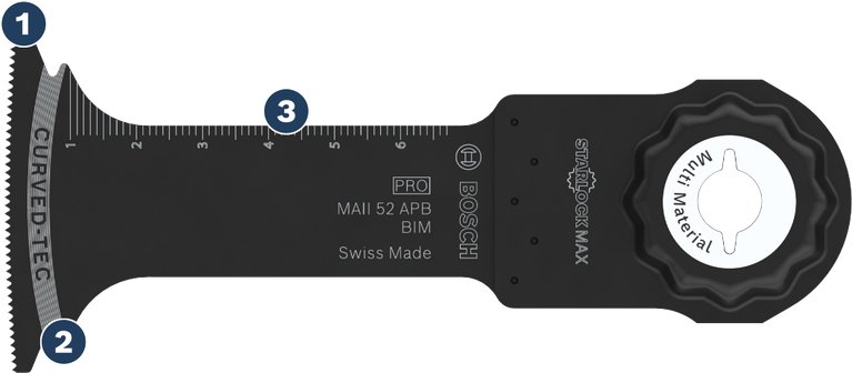 Bosch Max MAII 52 APB 多材質鋸片。