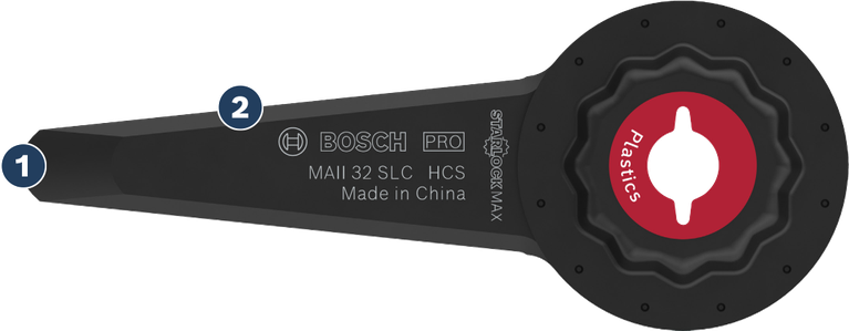 Bosch 32 SLC Starlock Max 塑膠刮刀刀片。