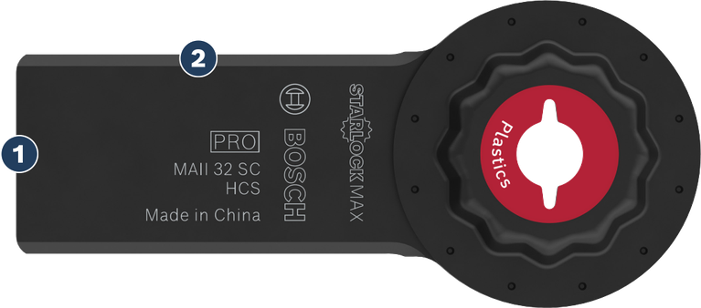 Bosch Max MAII 32 SC 塑膠專用刀片。