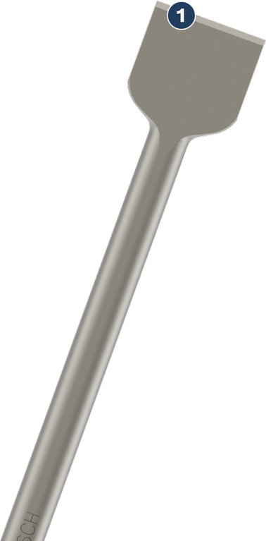 Bosch扁鑿，適用於拆除或砌築作業。