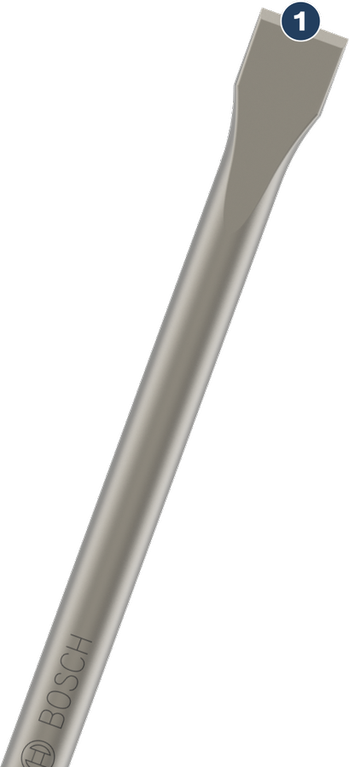 Bosch扁鑿，適用於拆除和砌築作業。