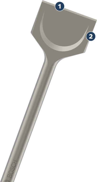 Bosch瓷磚鑿，寬扁刀片，用於拆除。