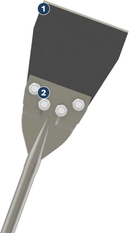 Bosch SDS max 地板刮刀替換套裝，152 mm。