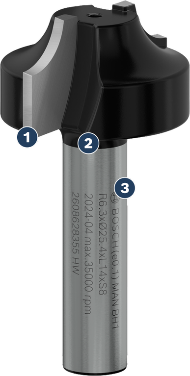 Bosch木工開槽用銑刀。