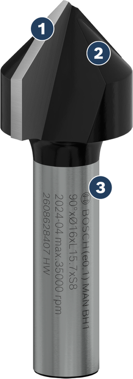 Bosch木材和金屬用沉頭鑽。