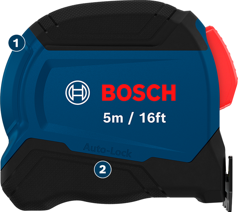 Bosch5米 16英尺捲尺，自動鎖定功能。