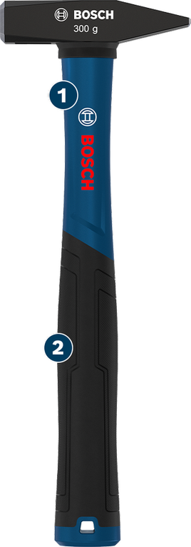 Bosch300g 藍黑色鎖匠錘。