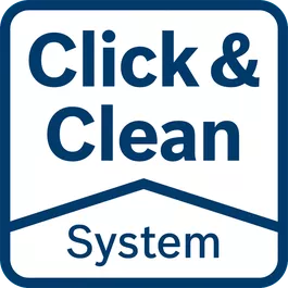 Click＆Clean系統 - 3個好處 工作表面的清晰視圖：您的工作更準確、更快速
立即吸除有害粉塵：保護您的健康更少的粉塵：使用壽命的工具和配件
